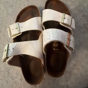 White iridescent snake Birks